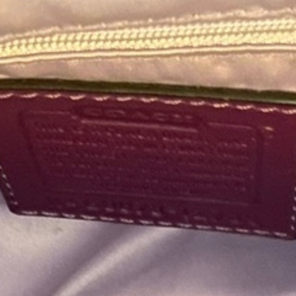 Coach Burgundy Shoulder Bag, Large EUC - Picture 8 of 11